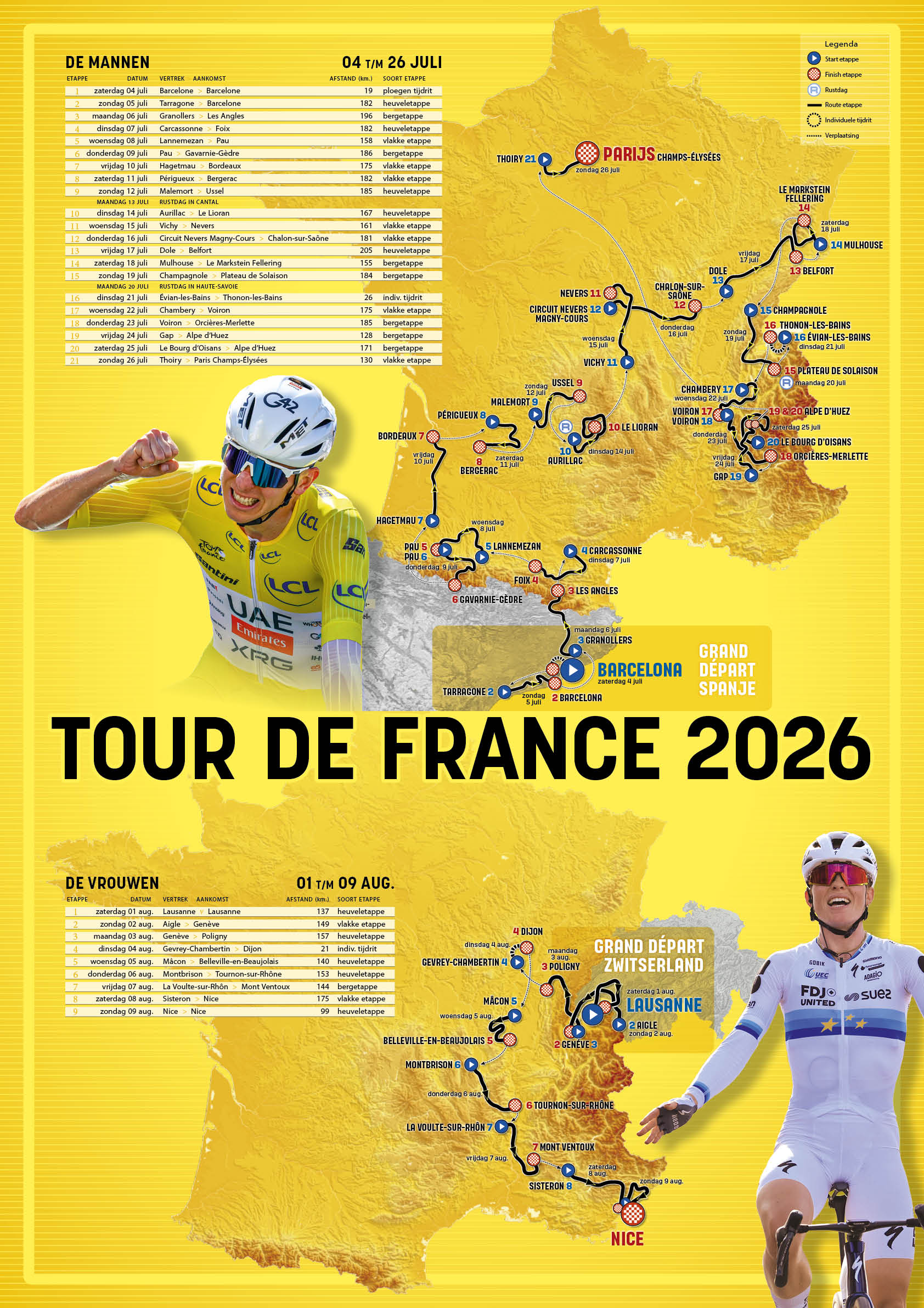 Tour de France Poster 2026: de hele Tour-zomer aan je muur