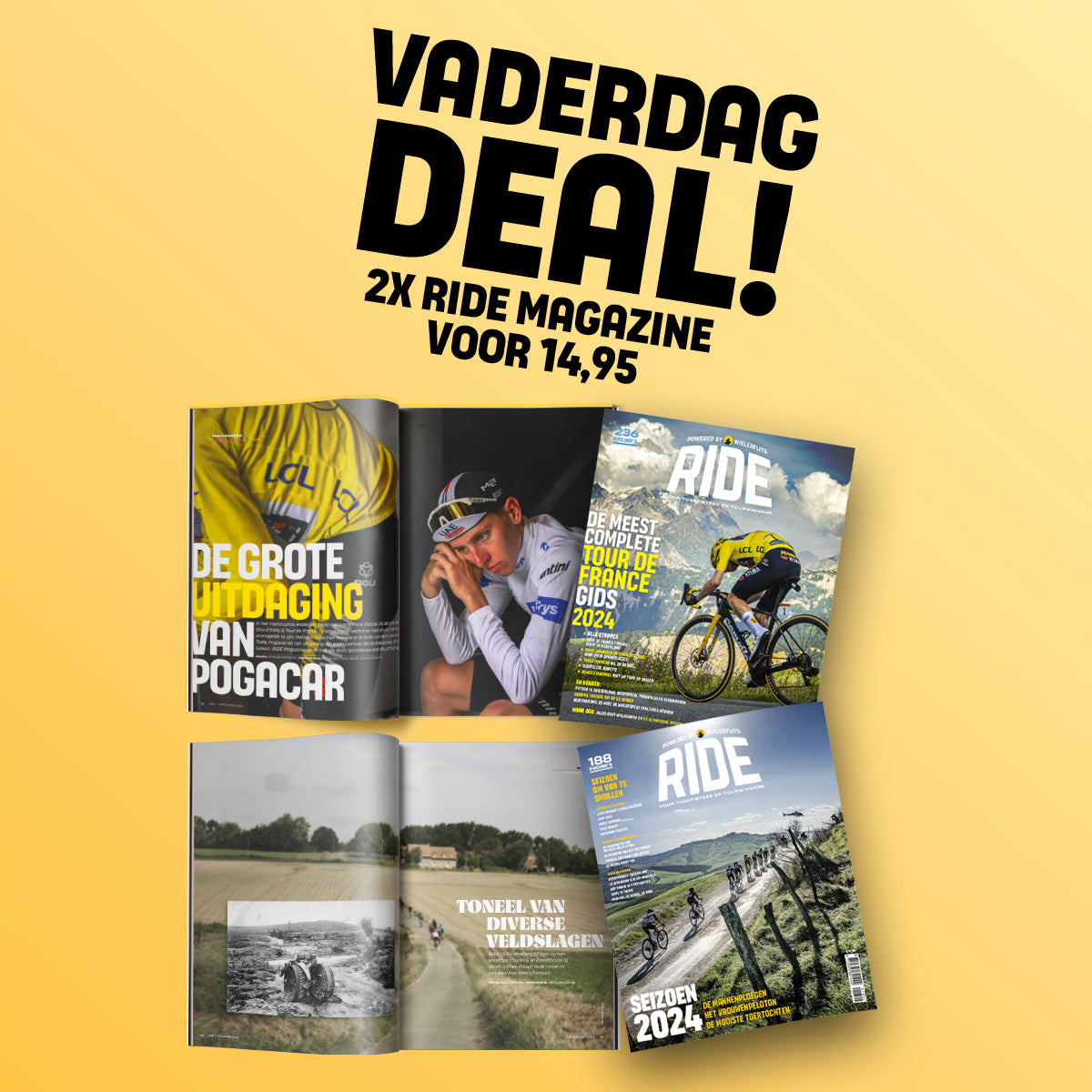 Vaderdag-deal: 2x RIDE voor 14,95